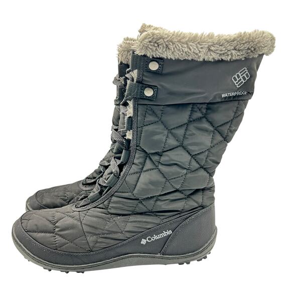 Columbia Women's Waterproof 200g Winter Snow Boots Black Quilted Size 10‎ - Picture 6 of 12